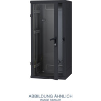 Triton RMA-37-A66-BAX-A1 19" Netzwerkschrank 37HE, 600x600mm, Glastür, schwarz