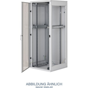 Triton RZA-22-A88-CAX-A1 19" Netzwerkschrank 22HE, 800x800mm, Glastür, grau