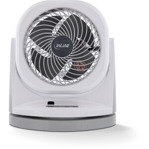 InLine® SmartHome Table fan white/grey