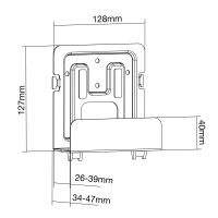 InLine® Universalhalterung für Mediageräte / Streaming-Boxen, 26-39mm