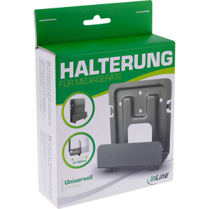 InLine® Universalhalterung für Mediageräte / Streaming-Boxen, 41-69mm