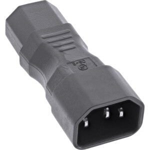 InLine® Netzadapter IEC 60320 C14 / C13, 3pol. Kaltgeräte