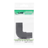 InLine® Netzadapter IEC 60320 C8 / C7, links/rechts gewinkelt 2pol.