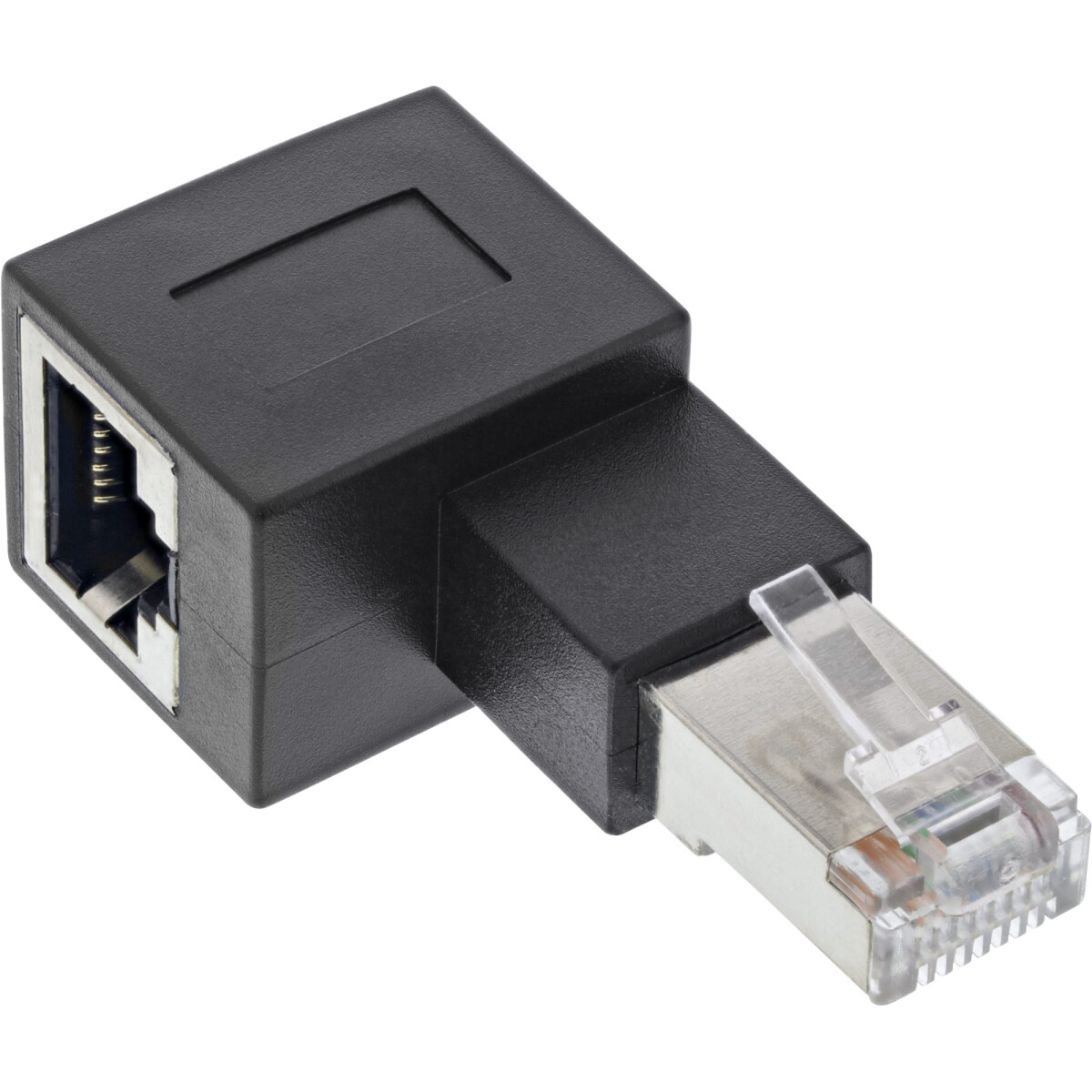 InLine® patch cord adapter Cat.6A, RJ45 male /...