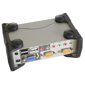 KVM Switch, 2-ports, ATEN CS1732B, USB, PS/2, Audio, OSD