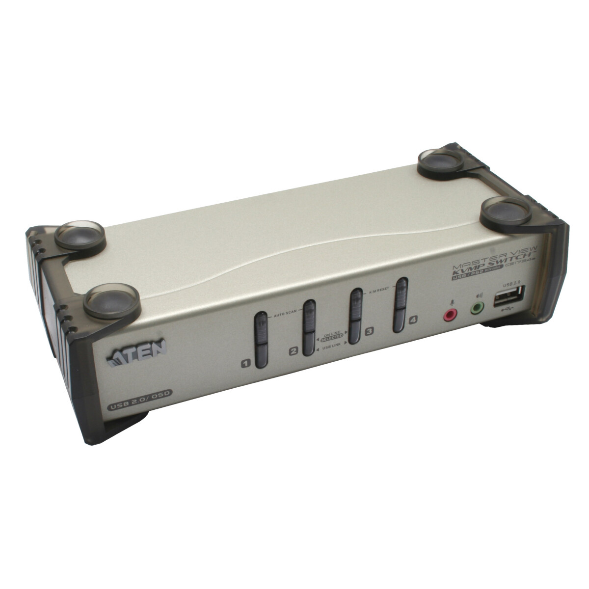 KVM Switch, 4-port, ATEN CS1734B, USB, PS/2, audio, OSD