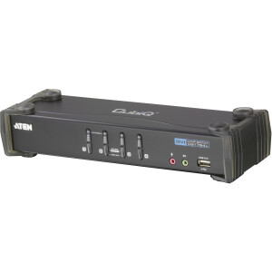 KVMP Switch, ATEN, 4-port, CubiQ CS1764A, DVI, USB, Audio