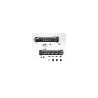 KVMP Switch, ATEN, 4-port, CubiQ CS1764A, DVI, USB, Audio