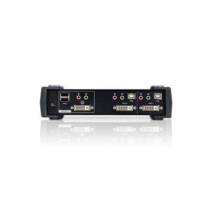 KVMP Switch, ATEN, 2x, CubiQ CS1762A, DVI, USB, Audio