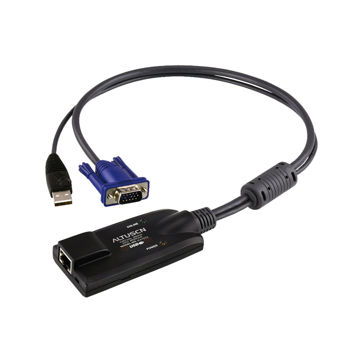 ATEN KA7570 KVM adapter, CPU module, VGA, USB, LAN