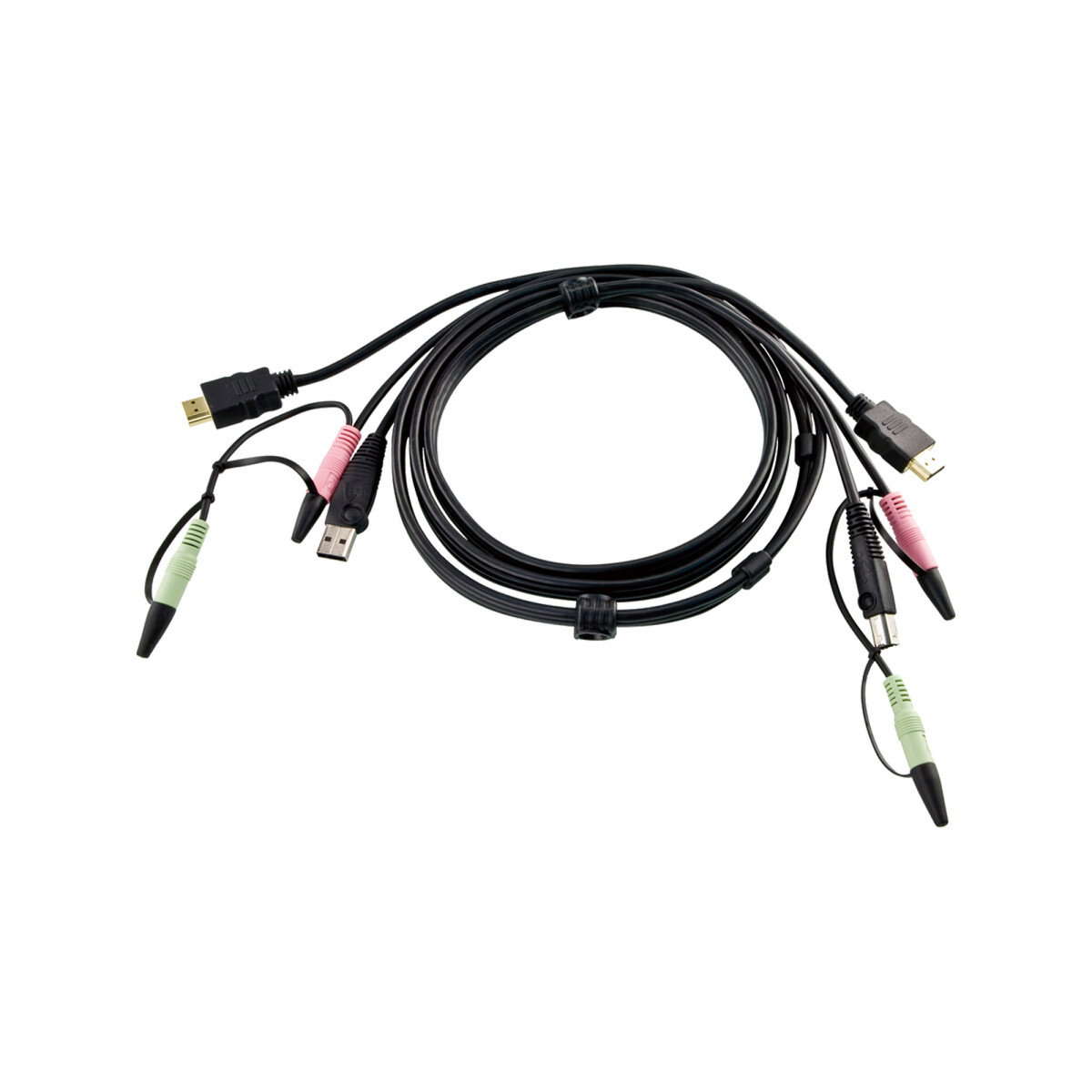 KVM cable set, ATEN USB + HDMI + Audio, 2L-7D02UH, 1.8m...
