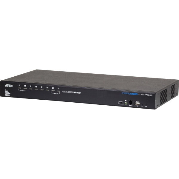 ATEN CS1798 KVMP-Switch 8-fach, HDMI, USB 2.0, Audio, 19"