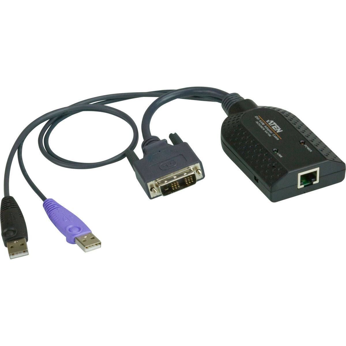 ATEN KA7166 KVM adapter, CPU module, DVI, USB, Virtual Media