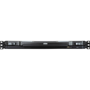 ATEN CL6700MW DE Single Rail 17,3"-LCD Konsole (USB, HDMI / DVI / VGA) DE-Layout