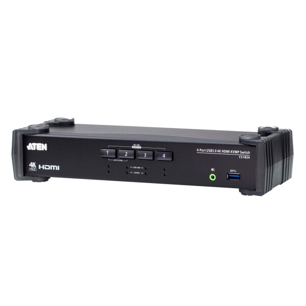 ATEN CS1824 KVMP-Switch 4-port, 4K HDMI, USB 3.0, Audio