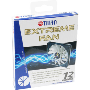 Titan TFD-12015H12ZP/KE(RB) Lüfter 120x120x15mm Extreme Silent Fan, PWM