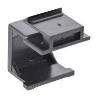 InLine® Keystone SNAP-In Blindabdeckung für Modul Steckplatz, schwarz 10er Pack