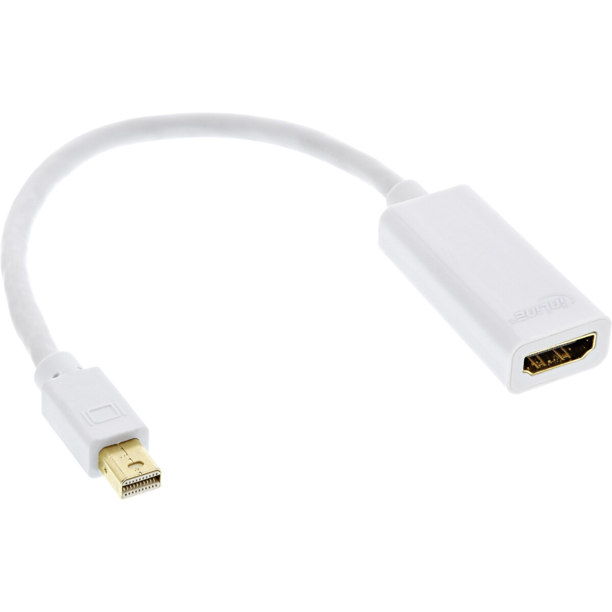 InLine® Mini DisplayPort HDMI Adapterkabel mit Audio,...