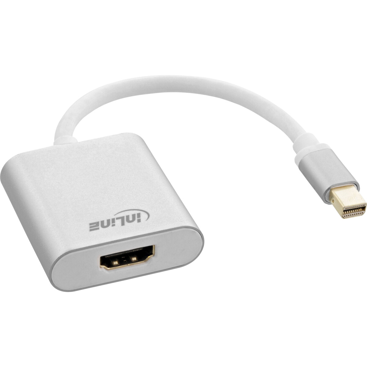 InLine® Mini DisplayPort HDMI Adaptor Aluminum with...