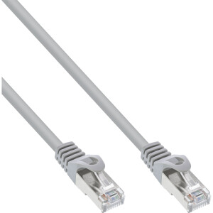 70pcs. Bulk-Pack InLine® Patch cable, SF/UTP, Cat.5e, grey, 1m