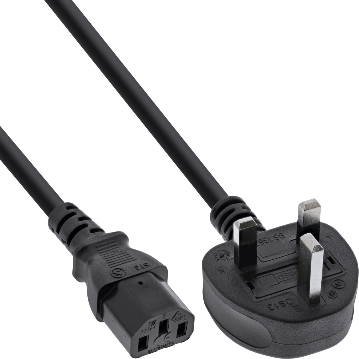 30pcs. Bulk-Pack InLine® power cable England male /...