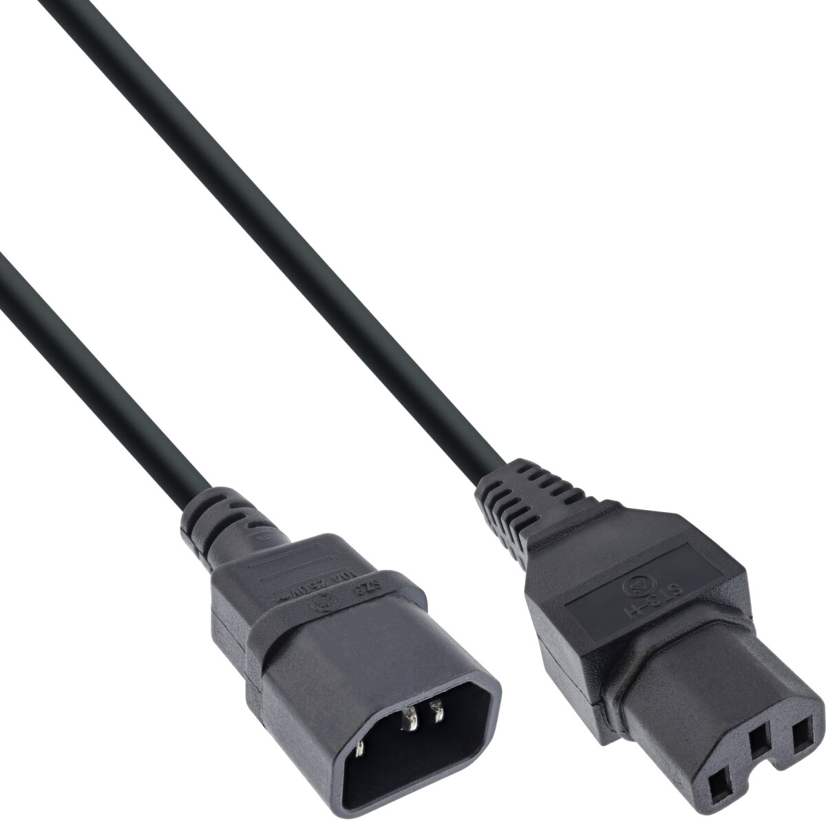 35pcs. Bulk-Pack InLine® Power Cable extension C15 to...