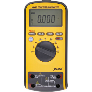 InLine® Multimeter Dual-Display, with PC connection via USB, CAT III / CAT IV