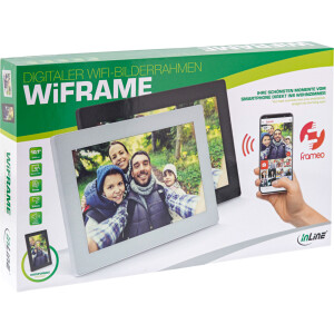 InLine® digitaler WIFI-Bilderrahmen WiFRAME, 10,1", 1280x800 IPS Touch, schwarz