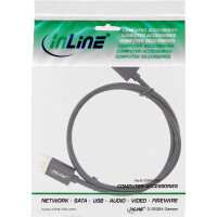 InLine® DisplayPort 1.4 cable Slim, 8K4K, black, gold-plated contacts, 2m