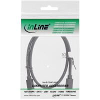 InLine® Mini DisplayPort 1.4 Cable M/M, black/gold, 0.5m