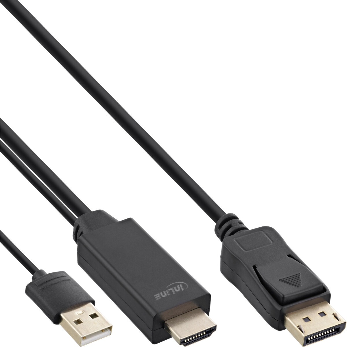 InLine® HDMI zu DisplayPort Konverter Kabel, 4K/30Hz,...