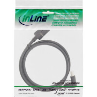 InLine® DisplayPort 1.4 cable, 8K4K, upward angled, black/gold, 1m