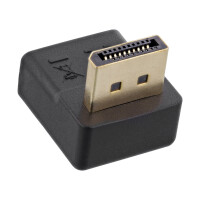 InLine® DisplayPort Adapter, DisplayPort Stecker / Buchse, nach unten gewinkelt