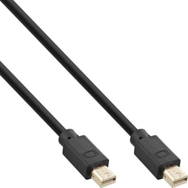 InLine® Mini DisplayPort 1.4 Cable M/M, black/gold, 3m