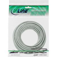 InLine® Patchkabel, Cat.6A, S/FTP, TPE flexibel, grau, 7,5m