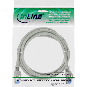 InLine® Patch cable, Cat.6A, S/FTP, TPE flexible, grey, 1.5m