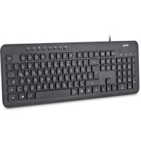 InLine® Keyboard with USB cable, German layout, black