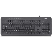 InLine® Keyboard with USB cable, German layout, black