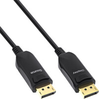 InLine® DisplayPort 1.4 AOC Kabel, 8K4K, schwarz, 40m