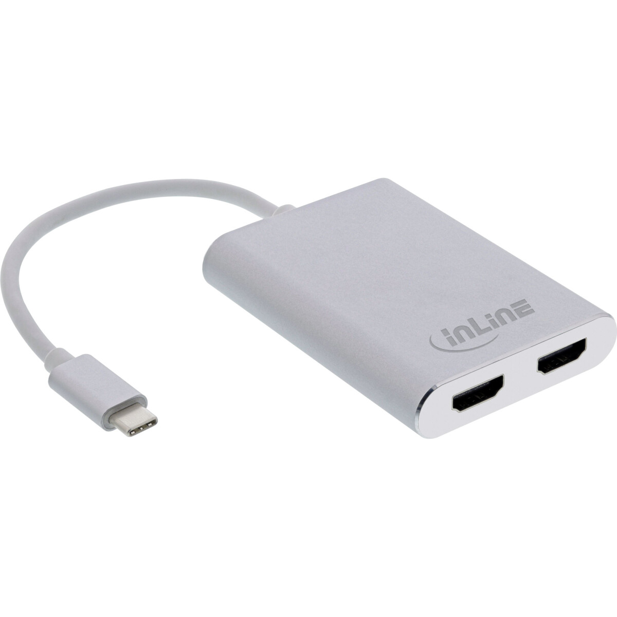 InLine® USB Dual Display Converter, USB-C to 2x HDMI...