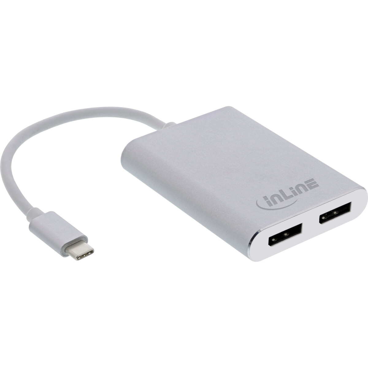 InLine® USB Dual Display Converter, USB Type-C to 2x...