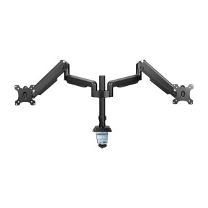 InLine® Tischhalterung mit Lifter, für zwei Monitore bis 82cm (32"), 9kg