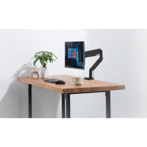 InLine® Tischhalterung mit Lifter und USB/Audio bis max. 82cm 32" 9kg