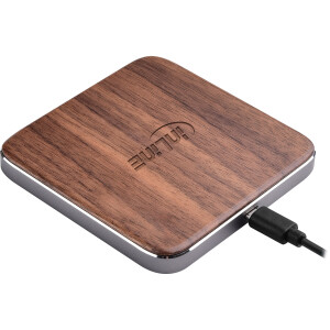 InLine® Qi woodcharge, Smartphone wireless fast charger, 5/7,5/10W