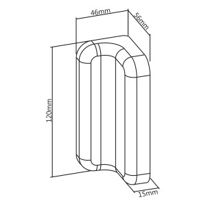 InLine® Slatwall Ablage groß, weiß