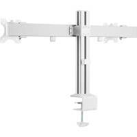 InLine® Aluminium Monitor-Tischhalterung für 2 Monitore bis 32", 8kg