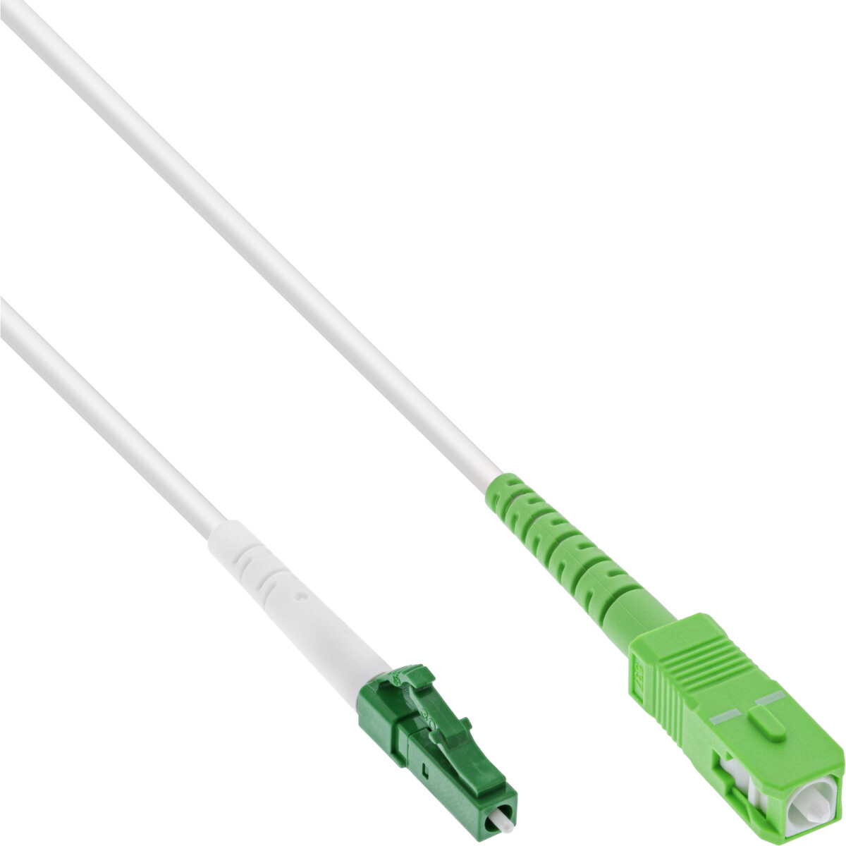 InLine® LWL Simplex Kabel, FTTH, LC/APC 8° zu...