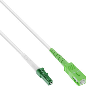 InLine® Fiber Optical Simplex Cable, FTTH, LC/APC8° to SC/APC8° 9/125µm OS2 10m