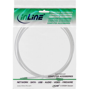 InLine® LWL Simplex Kabel, FTTH, LC/APC 8° zu LC/APC 8°, 9/125µm, OS2, 10m