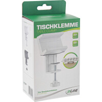 InLine® Tischklemme für Steckdosenleiste, Schraubklemme, schwarz